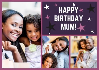 Happy Birthday Mum Collage Card