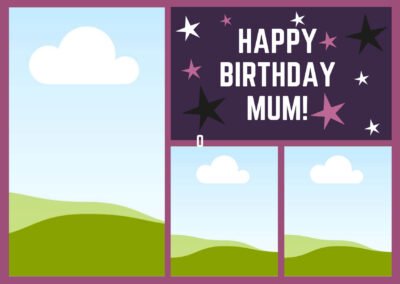 Happy Birthday Mum Collage Card