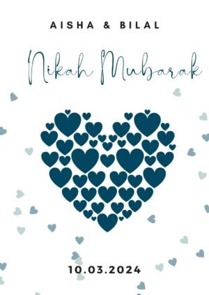 Dark Blue Nikah Mubarak