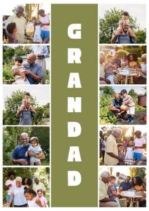 Grandad Collage card