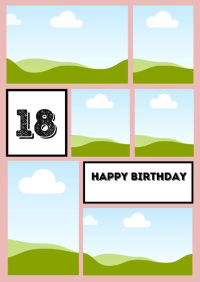 Pink 18 Happy Birthday card 6 (2)