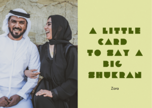 Green Triangle Shukran Card