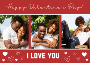 Red Love You Valentine's Card