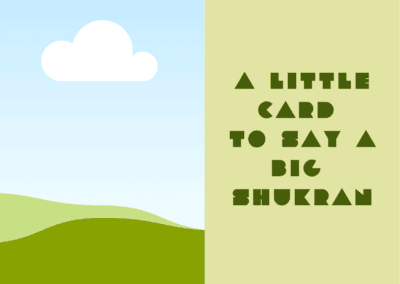 Green Triangle Shukran Card