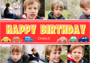 Red Car Birthday Card