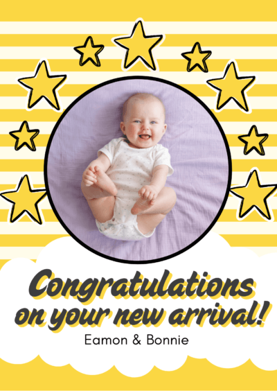 Mustard Congrats Parent Card