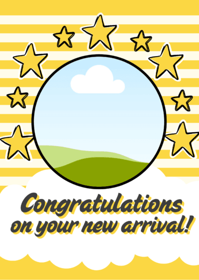 Mustard Congrats Parent Card